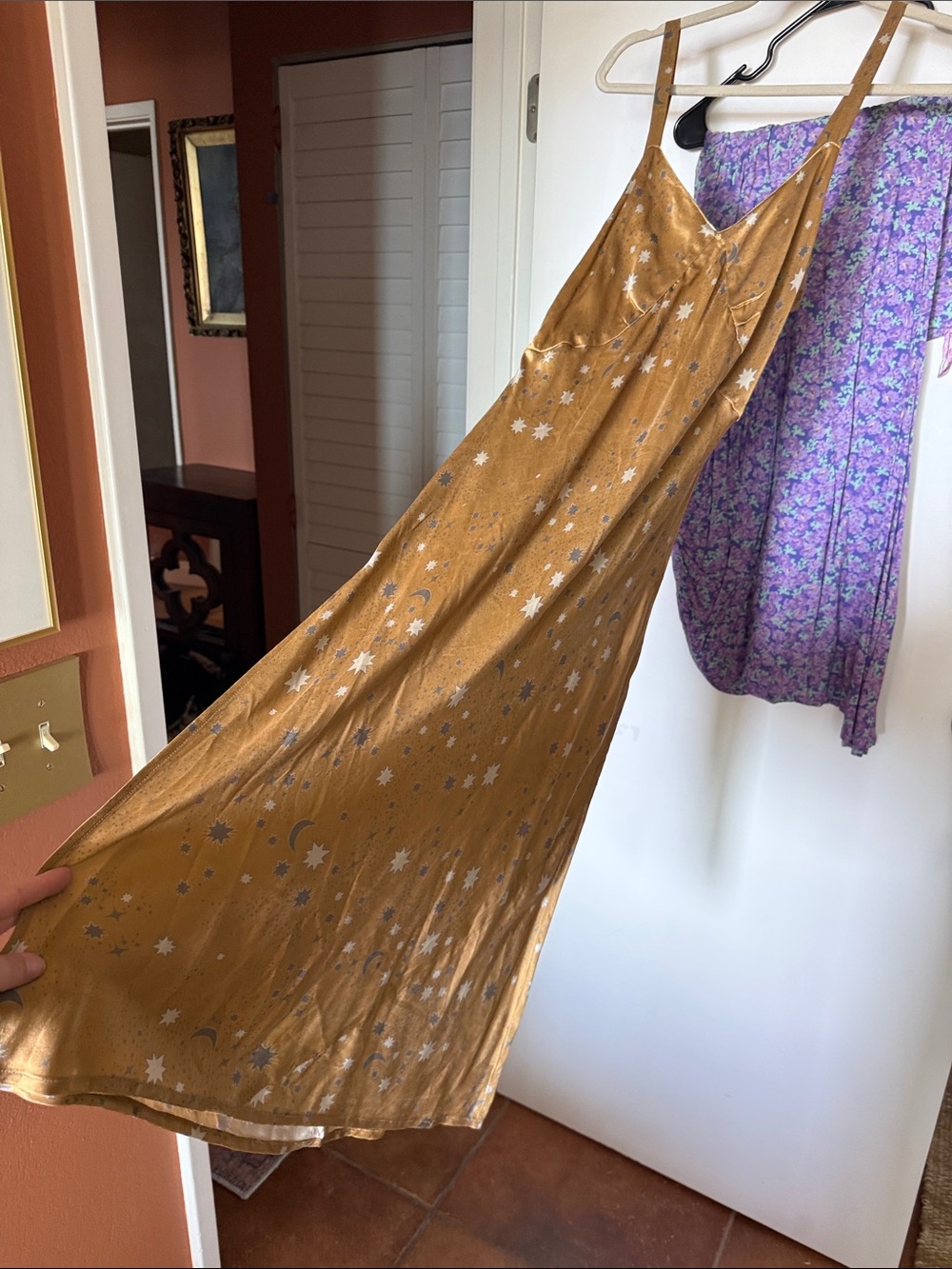 SPELL Limited Edition Stargazer Silk Slip Dress - Picture 8 of 10